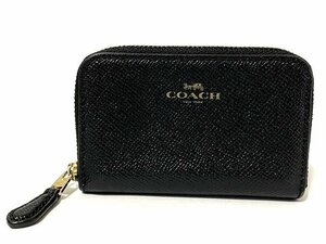 COACH　コーチ　コインケース　小銭入れ　レザー　黒　財布　F27569