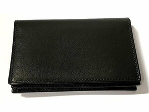 美品　COACH　コーチ　カードケース　名刺入れ　レザー　黒　