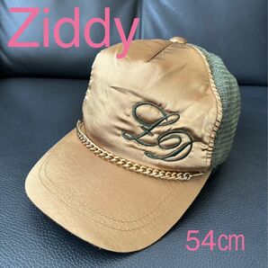 【Ziddy】ジディ 刺繍ロゴ入りキャップ チェーン取外し可能 サイズ調整可能 54㎝ 帽子