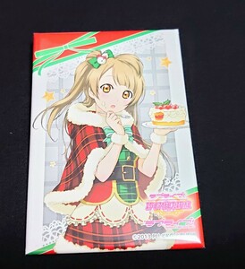 1 南ことり　クリスマスver　しかくい缶バッジ　スクエア缶バッジ　ラブライブ！　μ's　hcc