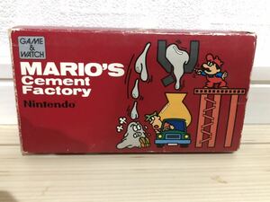  Game & Watch Mario z цемент Factory подлинная вещь retro nintendo 