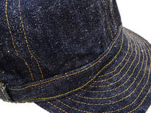 サムライジーンズ Samurai Jeans デニムワークキャップ SJ201WC-5000VX17oz 17oz デニム キャップ メンズ 帽子 インディゴ 新品_画像3