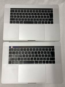 「 ジャンク、2個セット」Apple MacBook Pro A1990 シルバー 2018年,2019年/ キーボード&パームレスト / スピーカー&ファン付き