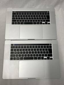 「 ジャンク、2個セット」Apple MacBook Pro A2141シルバー 2019年/ キーボード&パームレスト / スピーカー&ファン付き