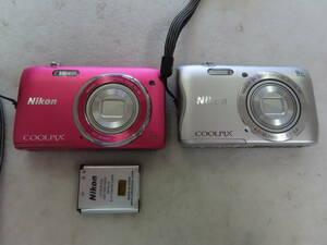 ♪ジャンク　Nikon CoolPix×2個　S3500/S3700 　③