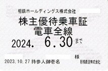 相鉄 株主優待乗車証 【定期タイプ 電車全線】_画像1