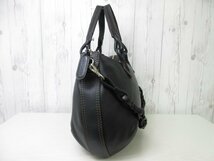 未使用展示品 LOEWE ロエベ ハンドバッグ ショルダーバッグ バッグ レザー 黒 A4収納可 2WAY 66713_画像5