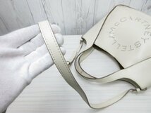 極美品 STELLA McCARTNEY ステラマッカートニー ステラロゴ トートバッグ ショルダーバッグ バッグ エコレザー クリーム系 A4可 2WAY 65606_画像9