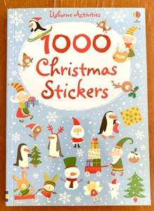 洋書 1000 christmas stickers 1000枚のステッカー ラベル シールブック クリスマス