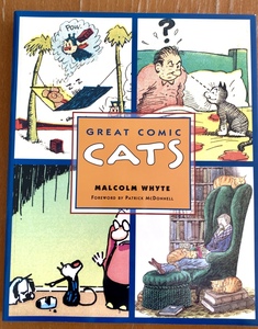 絶版レア 海外コミック GREAT COMIC CATS MALCOM WHYTE 古典から現代までの猫のマンガ イラスト集 エドワード・ゴーリー