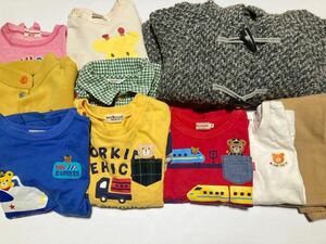 ブランド子供服セット　男の子　110 まとめ売り　ミキハウス　ファミリア　コムサ　秋冬