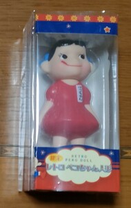 不二家　レトロペコちゃん人形★未開封新品★限定ショッパー付