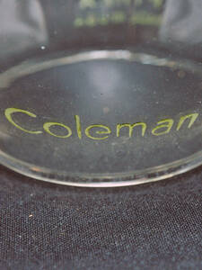 ジャンク　珍品　Coleman コールマン グリーンレター　ウェッジフォントPYREX　グローブ 緑文字 200 200A 200B 201 202 242に使えます　0