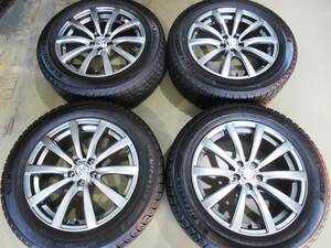 20年製 ミシュラン X-ICE SNOW 225/55R17 7J +48 PCD100-5H アルミ付 4本セット GP系 インプレッサ XV ハイブリッド SH9 SH5 フォレスター