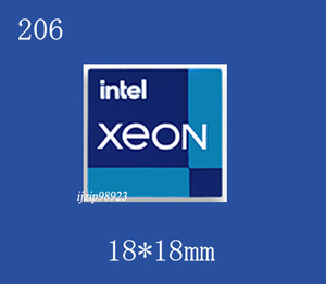 即決206【 intel XEON 】エンブレムシール追加同梱発送OK■ 条件付き送料無料 未使用