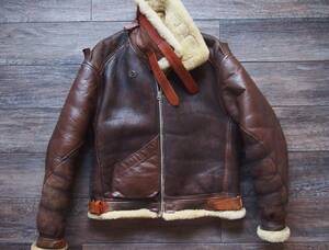 INSIGNIA LEATHER CO. USA TYPE B-3 FLYING WINTER 1942s大戦モデル 36 ムートンジャケット 