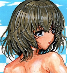 Art Auction Doujin hand-painted illustration Delemas Kaede Takagaki A4 watercolor, comics, anime goods, hand drawn illustration