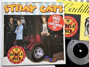 Stray Cats・Rebels Rule / Looking Through My Backdoor　UK 7”　w./ Sticker