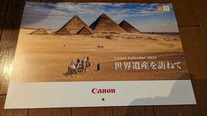 ★Canon キャノン　カレンダー2024　世界遺産を訪ねて★