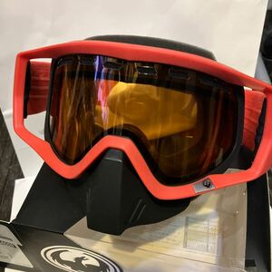 送料込●新品● DRAGON VENDETTA factory 赤C LUMALENS AMBER （VLT35%雪曇り） ドラゴン ゴーグル スノーボード バイク スキー SKI