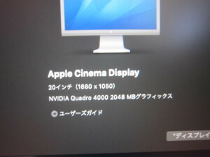 APPLE Cinema Display A1081 稼働しますがジャンクでお願いします