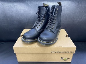 中古 Dr.Martens ドクターマーチン レザーブーツ 1460 PASCAL 8ホール WANAMA 24991001 UK5 約24.0cm ブラック 靴 シューズ