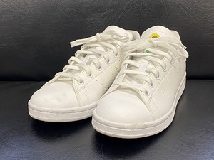 中古 adidas アディダス ローカットスニーカー スタンスミス 281001 約23.0cm ホワイト/グリーン 靴 シューズ レディース