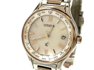 1円～ 中古 美品 CITIZEN シチズン XC クロスシー ティタニアライン ハッピーフライト H246-T024688 チタン レディース 腕 時計 ソーラー