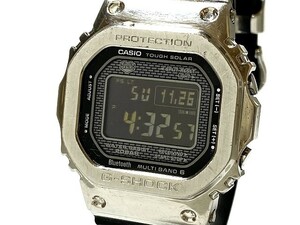 中古 駆動OK CASIO カシオ G-SHOCK ジーショック フルメタル GMW-B5000-1JF マルチバンド6 SS デジタル文字盤 メンズ 腕 時計 タフソーラー