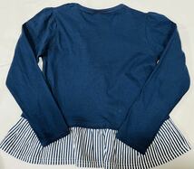 ★1892*激安sale!!新品 こども服 　長袖Tシャツsize130　1枚★CUTE BLUE_画像3