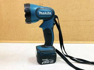 1円〜 makita マキタ ワークライト 投光器 ML145 バッテリー BL1430 ジャンク●「管理No.F9629」