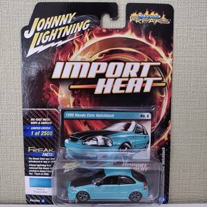 kyckt[JLSF009/A]1/64 JOHNNY LIGHTNING Street Freaks 2018リリース3-6 1996 Honda Civic Hatchback ホンダ シビック Tropical Blue