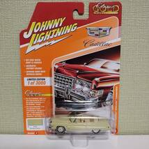 kyckt [JLCG021/A]1/64 JOHNNY LIGHTNING Classic Gold 2020リリース1-5 1973 Cadillac Eldorado Convertible キャデラック Harvest Yellow_画像1