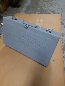 トヨタ TOYOTA　工具箱　TOOLBOX ツールボックス レトロ 当時物　リペイント品　ウレタンペイント　つやありグレー　レア物　再生品