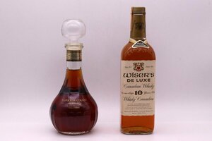 【中古美品】WISER’S DELUXE 10年 ワイザーズ デラックス カナディアン 710ml ＆ NAPOLEON BERNARD ナポレオン ベルナード 500ml 40%