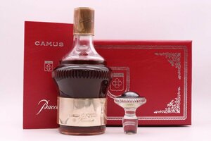 【希少品】CAMUS COGNAC カミュ コニャック Baccarat バカラ クリスタルボトル デキャンタ シルバートップ 700ml 40% 完品【漂亮】1円～