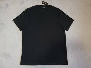  new goods unused! Michael Kors men's Target MK Logo T-shirt L size black black white short sleeves cut and sewn MICHAEL KORS