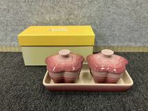 ■【売り切り】LE CREUSET（ルクルーゼ）Petite Ramekin Fleur Set ラムカンフルール_画像1