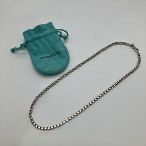 △【売り切り】Tiffany&Co.（ティファニー）ベネチアン シルバーネックレス SV925 ※袋付き