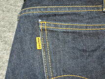 USED品:’05　LEVI’S 606 BIG-E復刻 オレンジ スリム ストレートカット W32 リーバイス_画像4