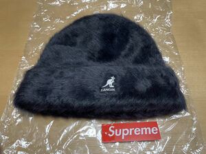 未使用 KANGOL Supreme/カンゴール シュプリーム Kangol Furgora Beanie ファー ビーニー ブラック ニット帽 タグ付き ONE SIZE