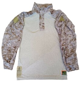 新品 実物！ USMC MARPAT FROG コンバットシャツ M-R 海兵隊 リーコン MEU 米軍 デザート マーパット フロッグ AOR1 