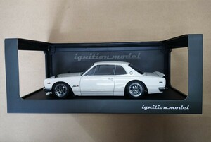 イグニッションモデル IG0041 1/18 日産 スカイライン 2000 GT-R ホワイト ハヤシレーシング オーバーフェンダー ハコスカ 箱スカ KPGC10