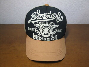 美品良好 MWS M.W.S. エムダブルエス メッシュ キャップ 帽子 CAP ネイビー ブラウン THE AKOTA CO MEDIUM OIL