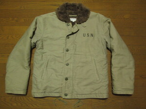 YMCL KY NAVY DEPARTMENT CONTRACT NXSX15122 N-1 デッキジャケット S 36 U.S.N ミリタリー ジャケット TALON ウォッシュ加工 USN ボア