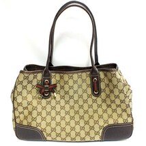 GUCCI グッチ 163805 GGキャンバス プリンシー トートバッグ　中古品 used AB_画像1