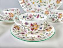 【長期保管品・超美品】MINTON HADDON HALL ミントン ハドンホール ティーポット クリーマー シュガー カップ＆ソーサー 大皿 まとめ_画像3