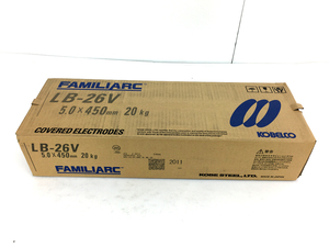 【同梱不可】【140】未開封品 神戸製鋼 LB-26V FAMILIARC KOBELCO コベルコ 溶接棒 5.0×450mm 20kg 1箱