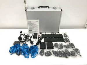 【同梱不可】【100】中古品 ロンク 受信機RD2401R 送信機RD2401SV デジタルワイヤレスガイドシステム 送受信機セット ケース型充電器付