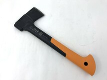 【同梱可】【80】中古品 Fiskars フィスカース X7 斧 高さ/約35cm 本体・カバーのみ アウトドア キャンプ ※刃こぼれあり_画像3